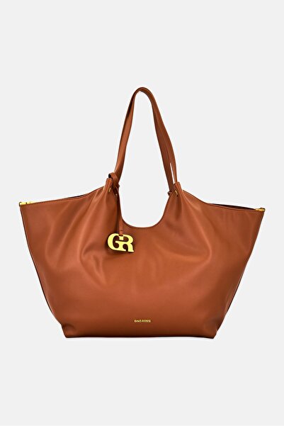 Gino Rossi Women Brand Logo Tote Bag, Brown