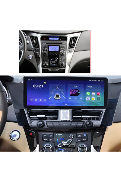 Carplayer شاشة أندرويد لهيونداي سوناتا مقاس 12 بوصة موديل 2011-2015 مع إطار ب...