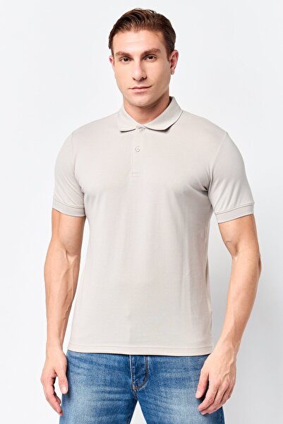 Calvin Klein Men Slim Fit Solid Short Sleeve Polo Shirt, Grey