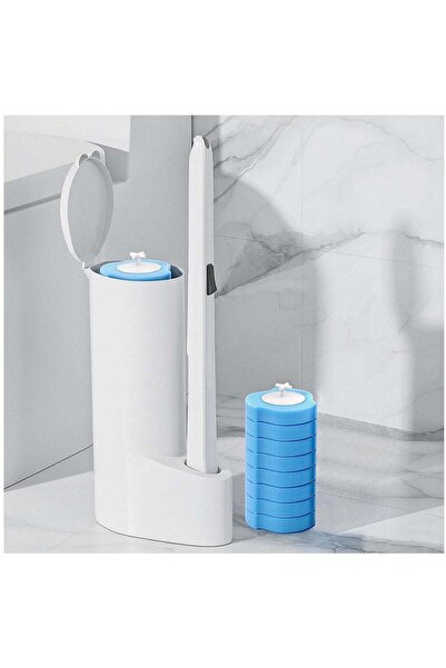 Arabest Toilet Brush,Disposable,with 16 Refills,Toilet Bowl Cleaner,Refillabl...