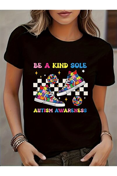 212Wear Women's Awareness T-Shirt - Short Sleeve Round Neck Top with Symbol, ...