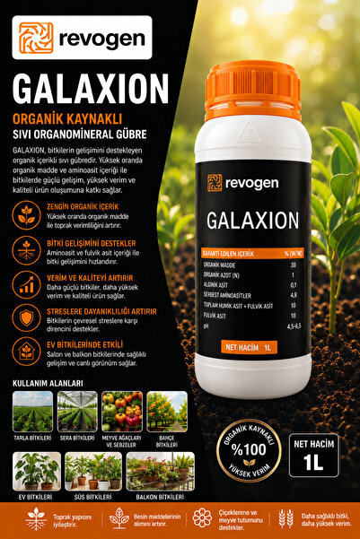 REVOGEN Galaxion 1 LT Premium Bitki Besini | Deniz Yosunu, Amino Asit ve Fulv...