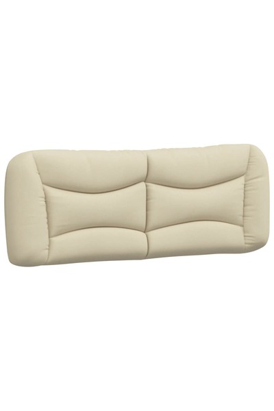 vidaxl Pernă pentru tăblie de pat, Hvar, crem, 120 cm, material textil
