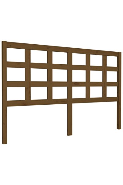 vidaxl Tăblie de pat, maro miere, 156x4x100 cm, lemn masiv de pin