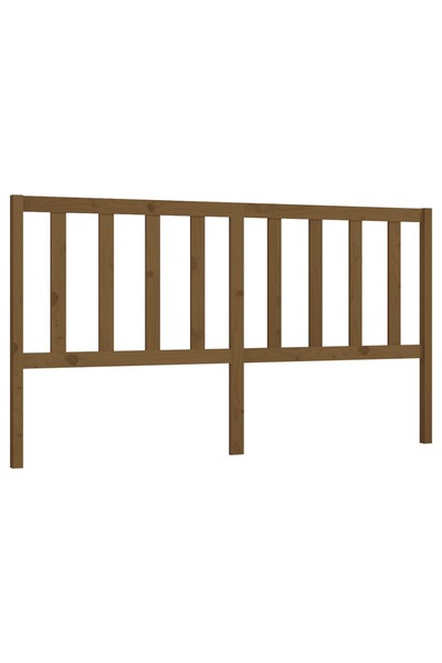vidaxl Tăblie de pat, maro miere, 206x4x100 cm, lemn masiv de pin