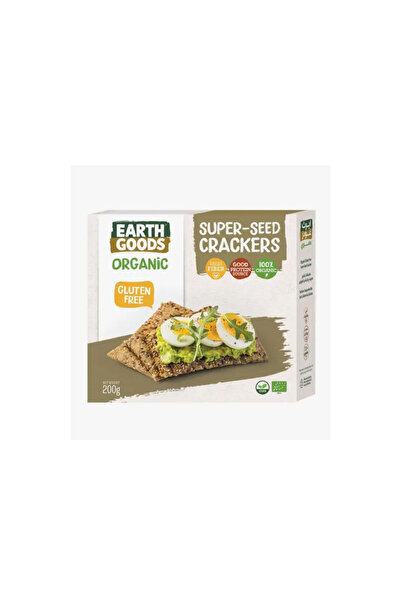 Earth Goods Organic Crackers with Zaatar - vegan, GMO free, gluten free (200g)