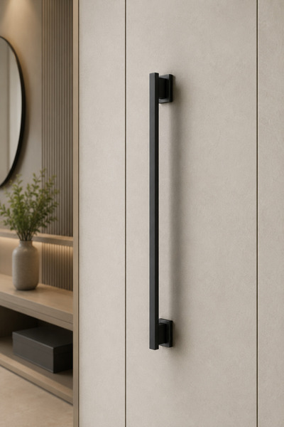 Damla Bora Model Furniture Handle 96 mm / 128 mm - Black