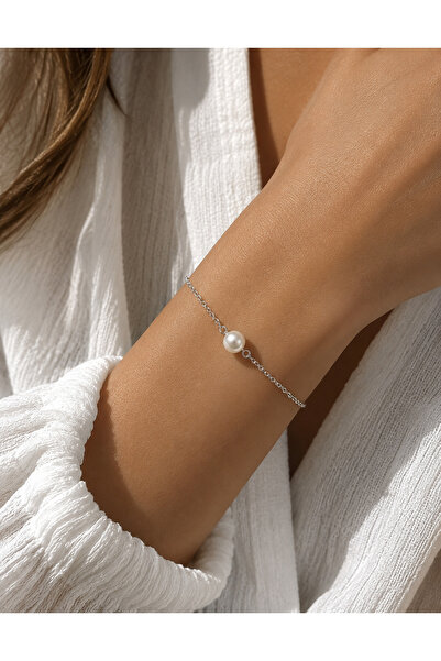 AMATI JEWELRY Ασημένιο βραχιόλι 925 με μαργαριτάρι – Perla Lumière