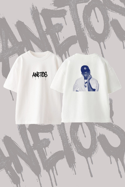 Anetos Μπλουζάκι Tyler The Creator_1 με στάμπα στην πλάτη, βαμβακερό, λευκό, ...
