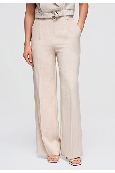 OMBRE Women's Trousers, High Waist, Wide Leg OW-PA-E0013