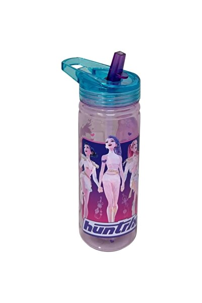 K-POP Sticla apa din plastic Tritan cu pai Kpop Demon Hunters 540ml