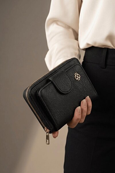 Papuçsepeti Papuç Sepeti 8065 Women's Mirrored Wallet