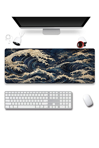 SonicTouch Keyboard Mousepad 40X90Cm Dark Sea Seamless Smooth Liquid-Proof No...