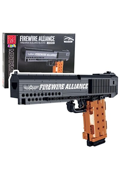 LEAN Set de construcție Desert Eagle, 555 piese, funcție de tragere, 23723