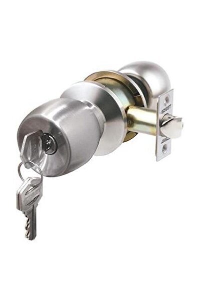 TUĞRA HIRDAVAT Kale Arco Kd-040/36-320 Satin Room Lock with Knob Hotel Type Lock