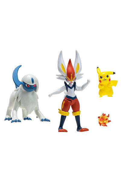 Feyza Oyuncak Pokemon | Lisanslı Battle Aksiyon 4'lü Figür Seti | 4 Yaş+ | 4 ...