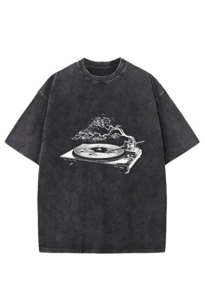 bellanova Unisex πολύχρωμο μπλουζάκι με στάμπα Oversize Streetwear Άνετη εφαρ...
