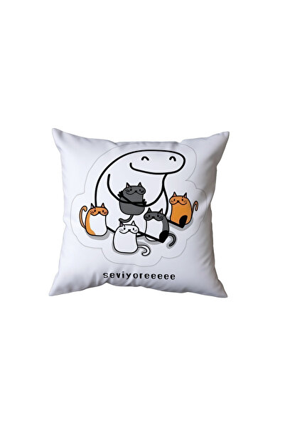 Beramussa Special Pillow for Cat Lovers, Funny Gift