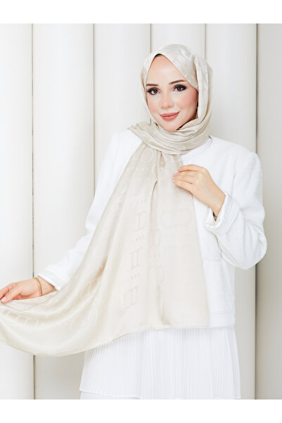 TOBAİ Patterned Cotton Fiber Hijab Daily Soft Special Textured Lightweight Shawl