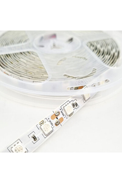 China 3 Çipli İç Mekan Kırmızı Şerit LED 5 Metre 12V Kendinden Yapışkanlı
