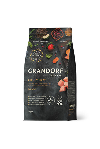 Grandorf Qurandorf Dry Food for Cats Fresh Turkey Flavor for Adult Cats 2kg