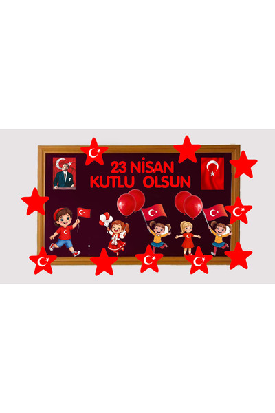 TELLGRAF 23 Nisan için Okul Süsleri (33x50 2Set)