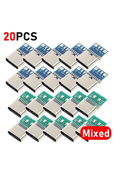 Choice10 20X-Mixed USB 3.1 Type C Connector 5/6 Pins Female Socket Receptacle...