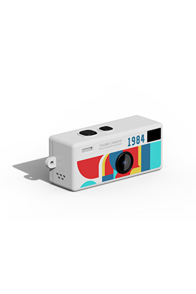 choice2 64GB White Retro Mini Keychain Thumb Camera 1080P HD Recorder Built-i...