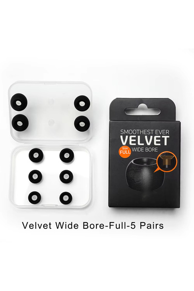 Choice Full-5 Pairs ELOIT DIVINUS Velvet Wide Bore Silicone Earphone Eartips ...