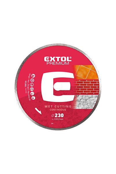 Extol Premium Disc diamantat umed, 230mm, 108735, 6600 rpm