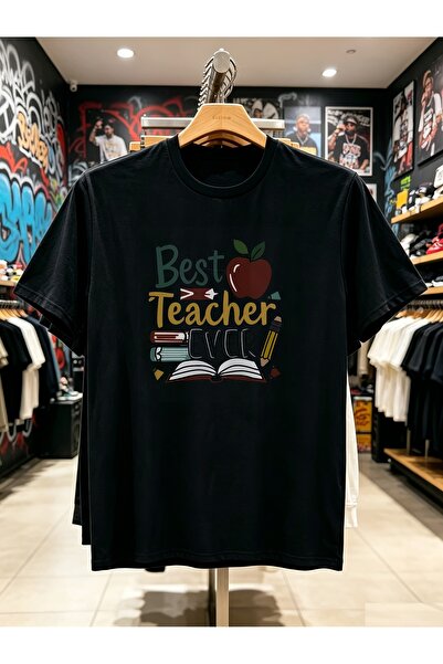 212Wear Best Teacher Ever Graphic T-Shirt Adult Men Summer Casual Wear Great ...