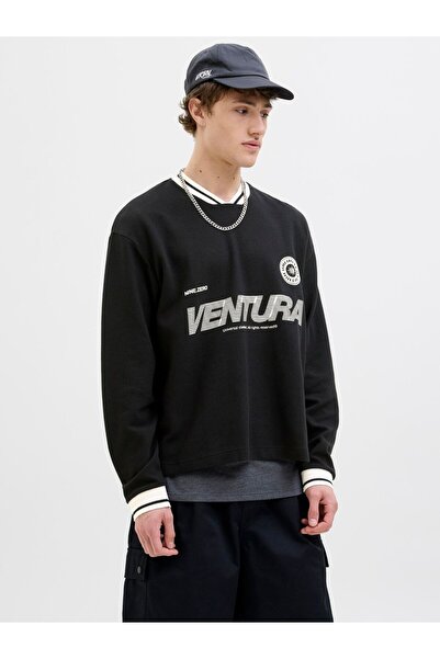 Jack & Jones Hanorac Jack Jones pentru bărbați 12278566 Negru