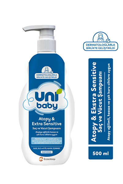 Uni Baby Atopy & Extra Sensitive Atopik Ciltlere Özel Saç ve Vücut Şampuanı 5...