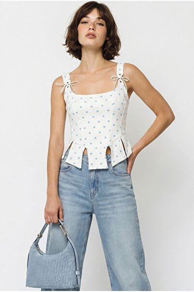 Hiccup LUCCI Top Corset Scurt Cu Buline, Damă