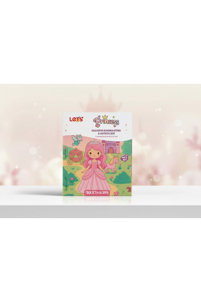 Lets Let’s Princess Sulu Boya Boyama Kitabı & Aktivite Seti
