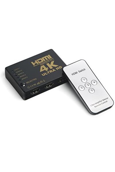 Dark DK HD SW4X1 Full HD 4 Giriş 1 Çıkışlı Uzaktan Kumandalı HDMI Switch (Seç...