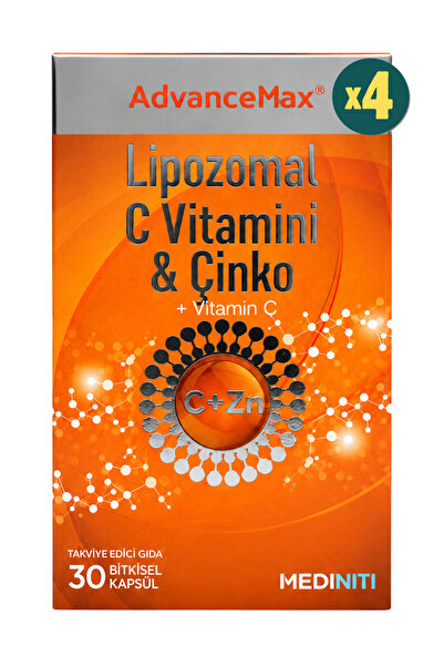 AdvanceMax Lipozomal C Vitamini & Çinko 30 Kapsül 4 Adet