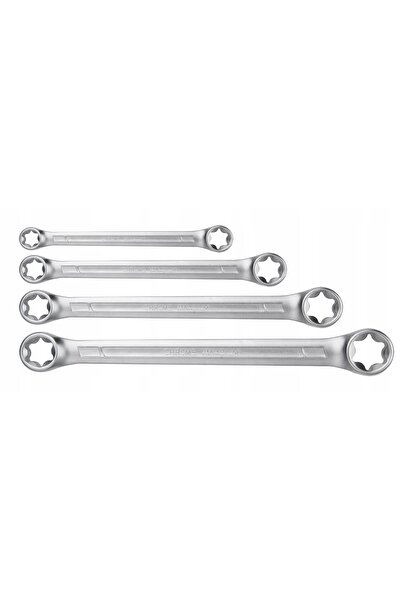 NEO Tools Chei tubulare Torx T6 - T24, reversibile, 4 bucăți, CrV 09-980