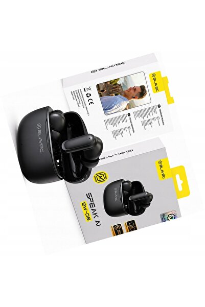 Blavec Căști TWS BW-08 traducător AI negre în timp real pentru Realme C55 4G