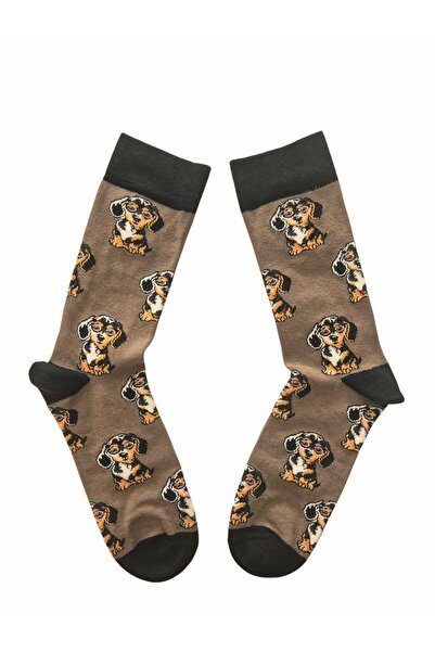 EGS TEXTILE -SOCKSTREET EGS TEXTILE - SOCK STREET Unisex Sevimli Köpek Desenl...