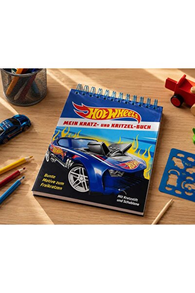 hotwheelstrade Caiet răzuibil Hot Wheels – Scratch Art