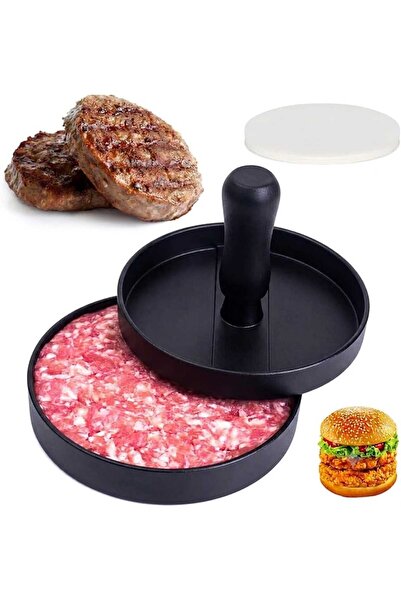 BALSA Granit Görünümlü Metal Hamburger Köfte Yapma Aparatı Kıyma Burger Press...