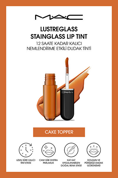 M.A.C Lustreglass StainGlass Lip Tint - 12 Saate Kadar Kalıcı Nemlendirme Etk...