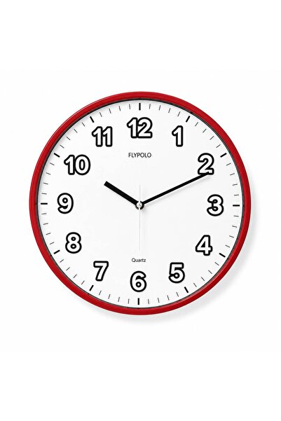 Exonix Sessiz Duvar Saati Fosforlu Akrep Yelkovan Modern Dekoratif Analog Saat