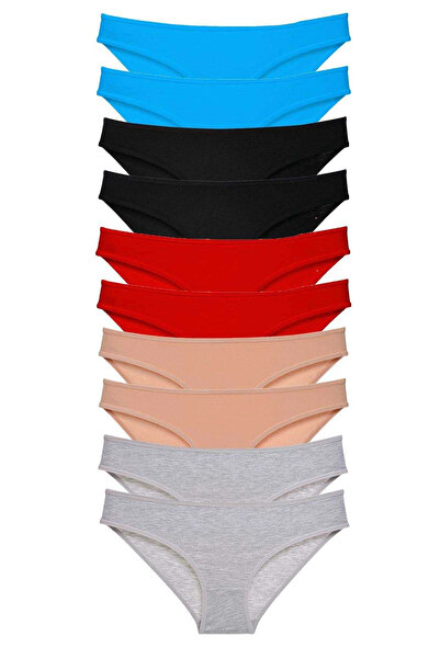 mtm My The Mall Clothing 10 Pieces Super Eco Set Lycra Women's Slip Panties 533