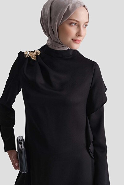 Armine Stoned Stylish Dress Black