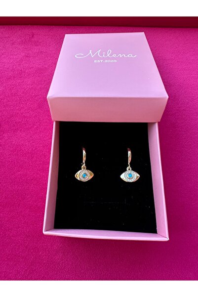 Milena Designer Store أقراط ميلينا إسطنبول المتدلية على شكل حلقة