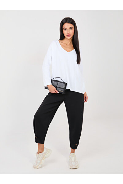 rue parıs Bluza Dama, RUE PARIS, Bumbac, Maneca lunga, Alb, model RV-BZ-A1092.47