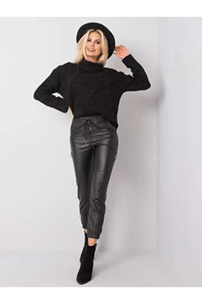 Italy Moda Γυναικεία Παντελόνια, ITALY MODA, Βισκόζη, Μαύρο, μοντέλο DHJ-SP-3...