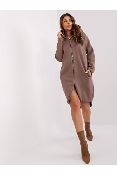 Relevance Women's Sweatshirt, RELEVANCE, Cotton, Long Sleeve, Brown, model RV...